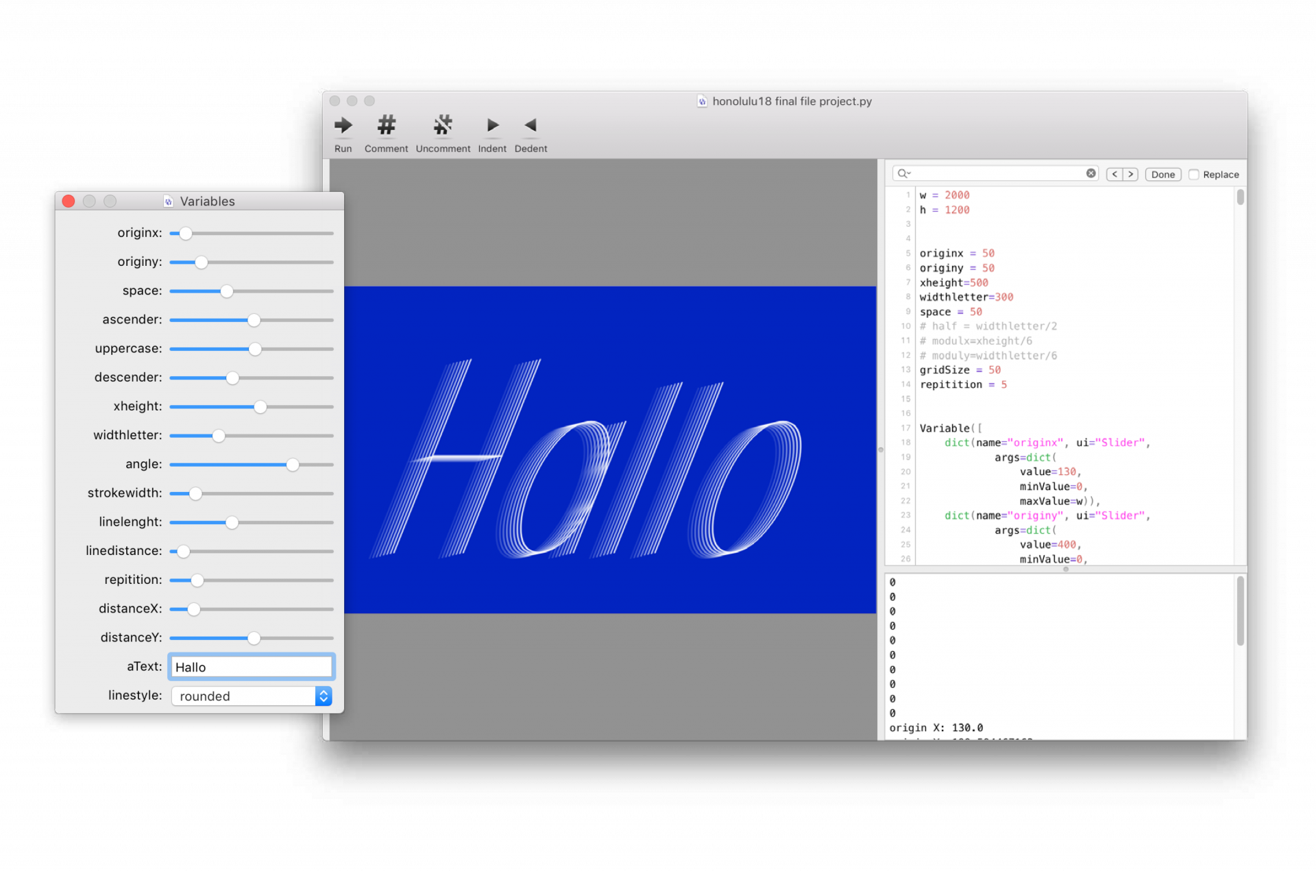 Type Design — Drawbot Code