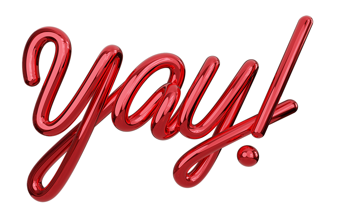 Yay lettering